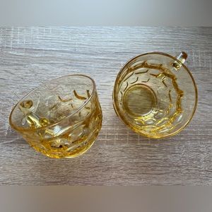 Federal Glass Yorktown Gold Mug/Teacup - Set of 2 ✨💛✨💛✨